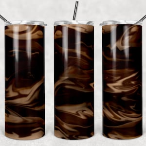 Coffee Creamer dark coffee, milky, swirl, 20 oz Skinny Tumbler, Sublimation Design, Digital Download PNG, Instant DIGITAL ONLY