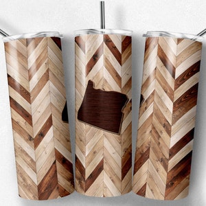 Grano de madera de Oregón, espiga, corazones incluidos, vasos flacos, vaso de 20 oz, descarga instantánea, PNG