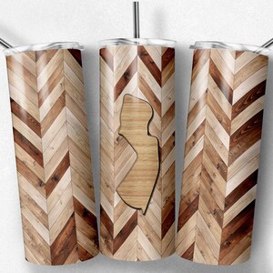 Grano de madera de Nueva Jersey, espiga, corazones incluidos, vasos flacos, vaso de 20 oz, descarga instantánea, PNG