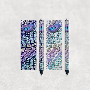 Holographic Dragon Pens Wraps, Sports Pen Designs,, Sublimation Designs, Instant Digital Download, Mockup Included