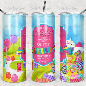 Candy Label, Life is Like, Lollipop, Gummy Bear, Sublimatie, 20 oz Skinny Tumbler, Instant Digitale Download