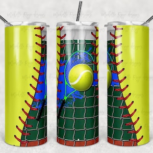 Tennisbaan, Softbal, Sport, Sublimatie, Magere Tumblers, 20 oz Tumbler, Instant Digitale Download, PNG