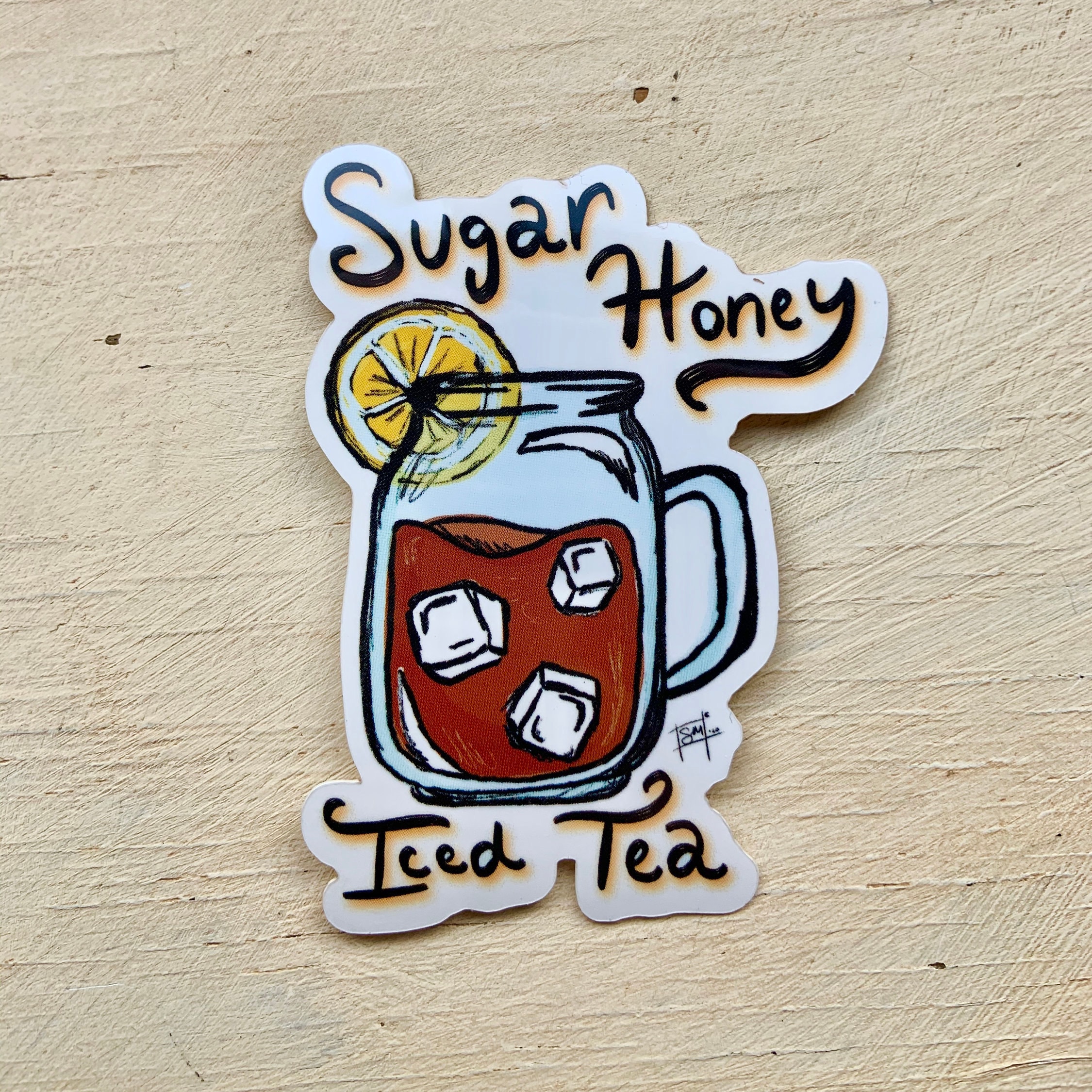 Honey tea sugar iced 