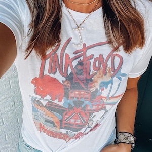 Pink Band Tee ( Vintage Feel )