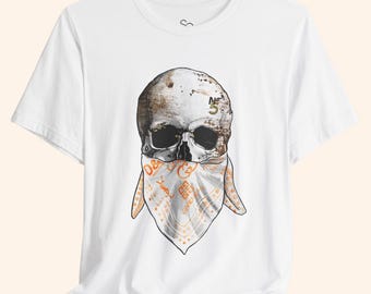 All or Nothing T-Shirt, Skull Graphic Tee, Street Style Statement Shirt