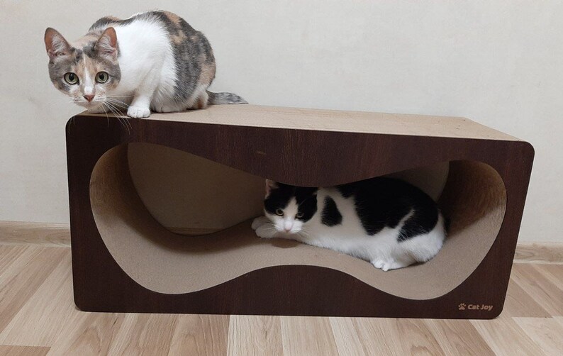 Cat Scratching Post GRUNGE Corrugated Cardboard Scratching Etsy