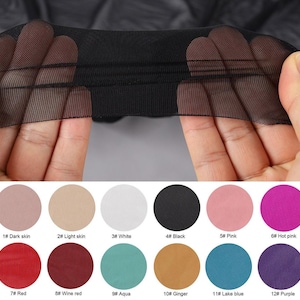 Ultrathin Power mesh, 60gsm, 4 Way Stretch Spandex Mesh Fabric, 60 inch wide, sold by the yard continuous