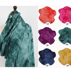 Rayon Tie-dye Fabric - Soft Breathe Viscose Fabric - LightWeight 140GSM - for DIY Sewing dressmaking - 56“ wide, sold by the yard continuous