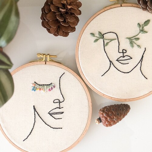 2 Girls One Line Art 2 Hoops. Embroidery Hoops. Modern - Etsy Canada 2 Girls One Line Art 2 Hoops. Embroidery Hoops. Modern - Etsy Canada