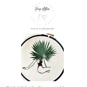 Plant Lady PDF Pattern | Modern Embroidery | How to Stitch Guide | Beginner Embroidery | Embroidery Instant Download | Gift for Mom