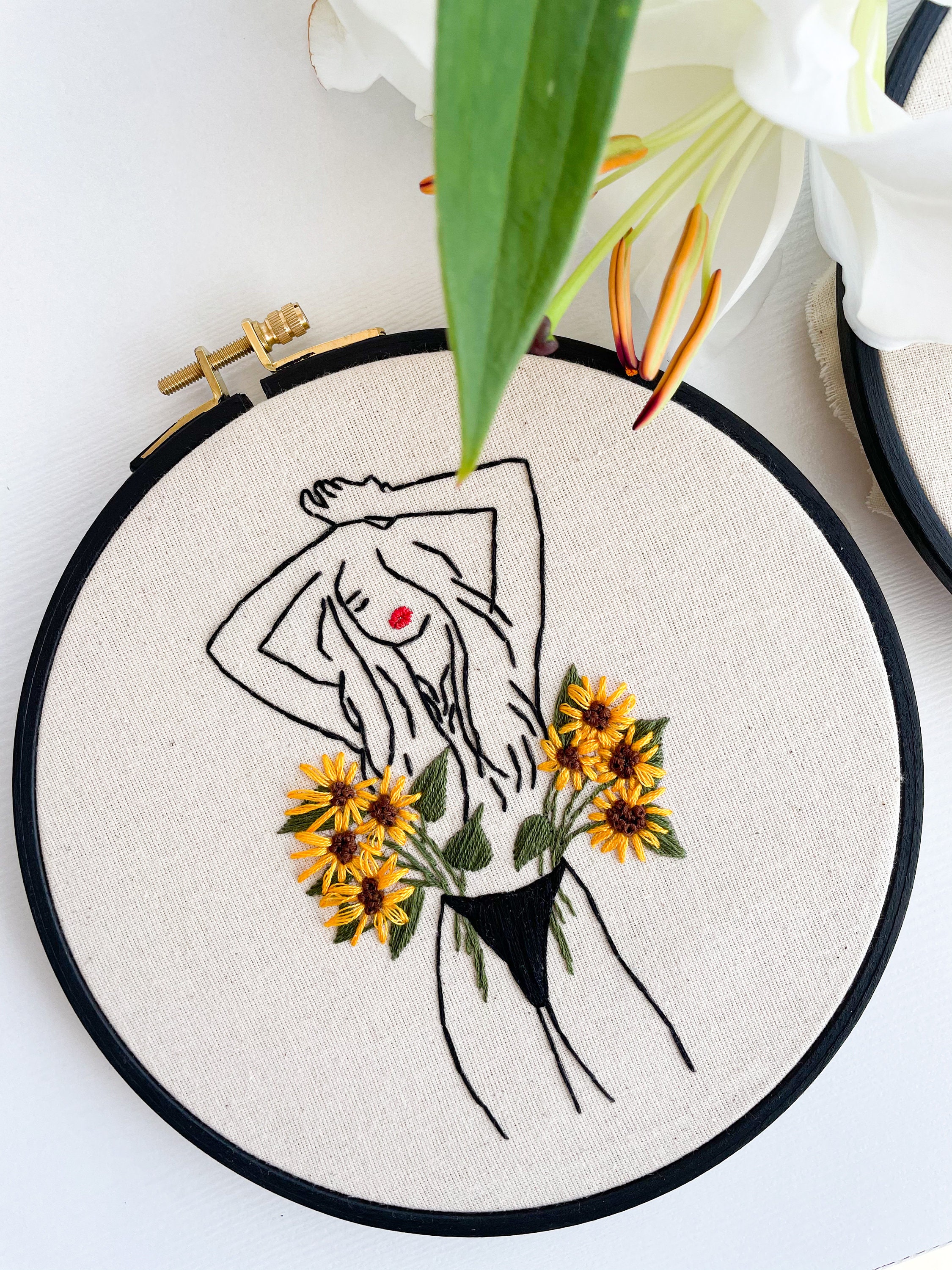 Women in Power Embroidery Kit (KBJ) - The Other Cat Creations
