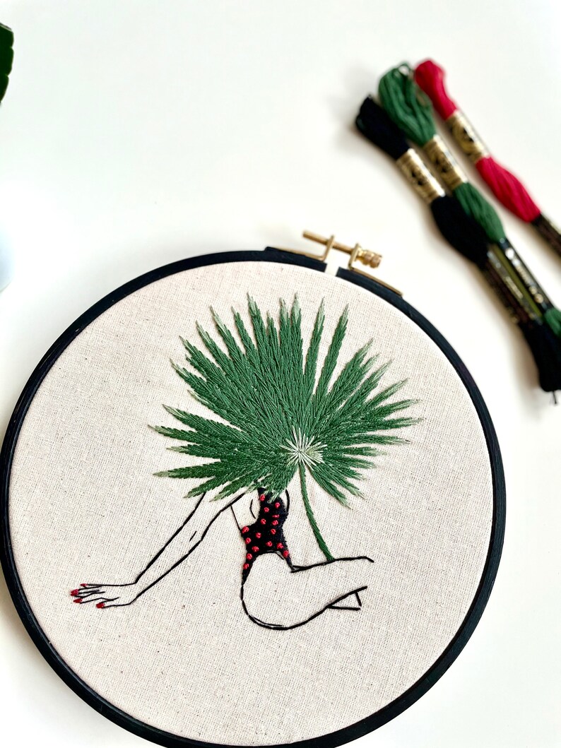 Female Embroidery Kit / Modern Embroidery / Needlepoint Kit / Etsy