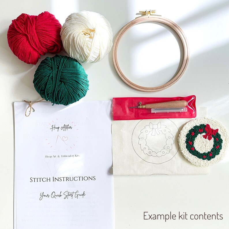 Punch Needle Coaster Kit DIY Craft Kit Handmade Mug Rug Etsy