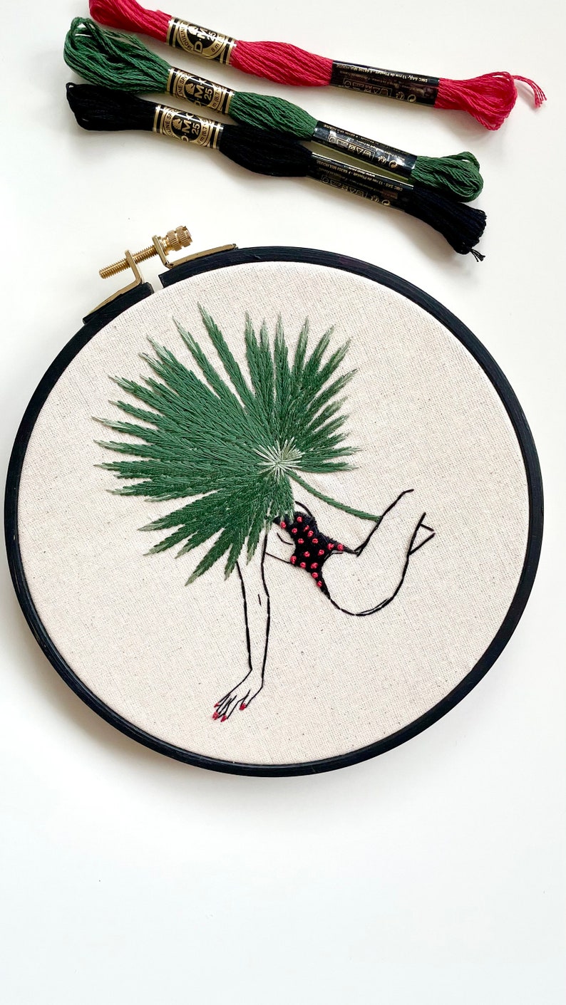 Female Embroidery Kit / Modern Embroidery / Needlepoint Kit / Etsy