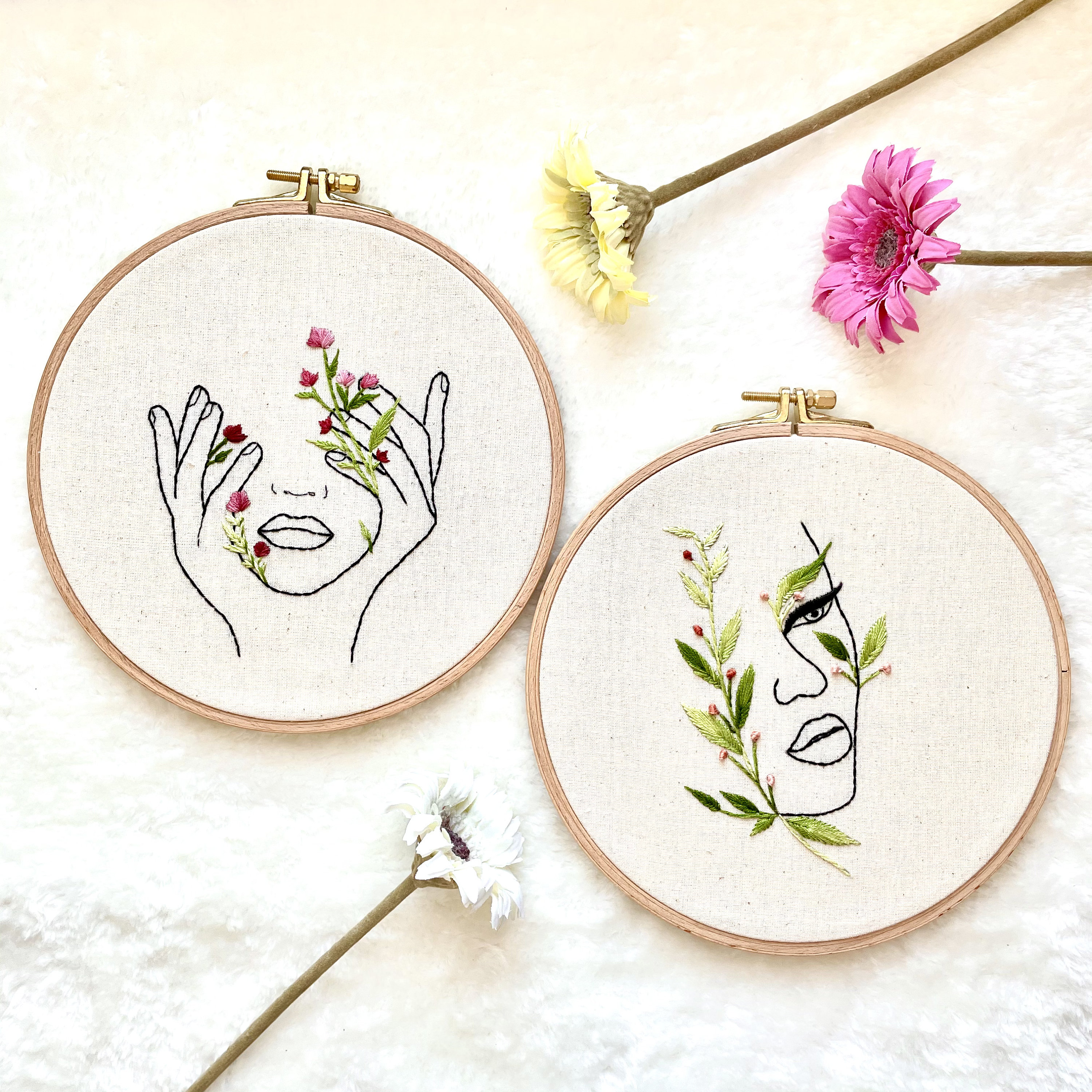 Sewing & Fiber Sewing & Needlecraft Modern Embroidery Embroidery set