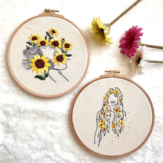 Sewing & Needlecraft DIY Kit Modern Embroidery Stitching Gift Handmade