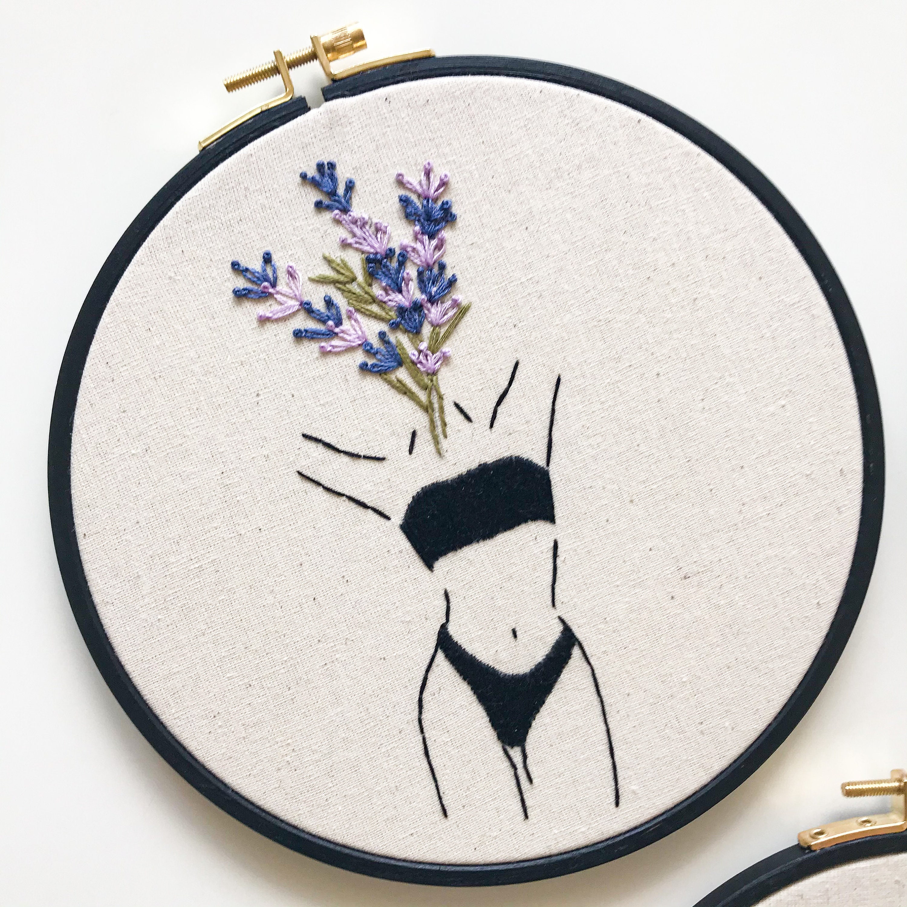 Never Grow Up Floral Embroidery Hoop – KimArt Designs