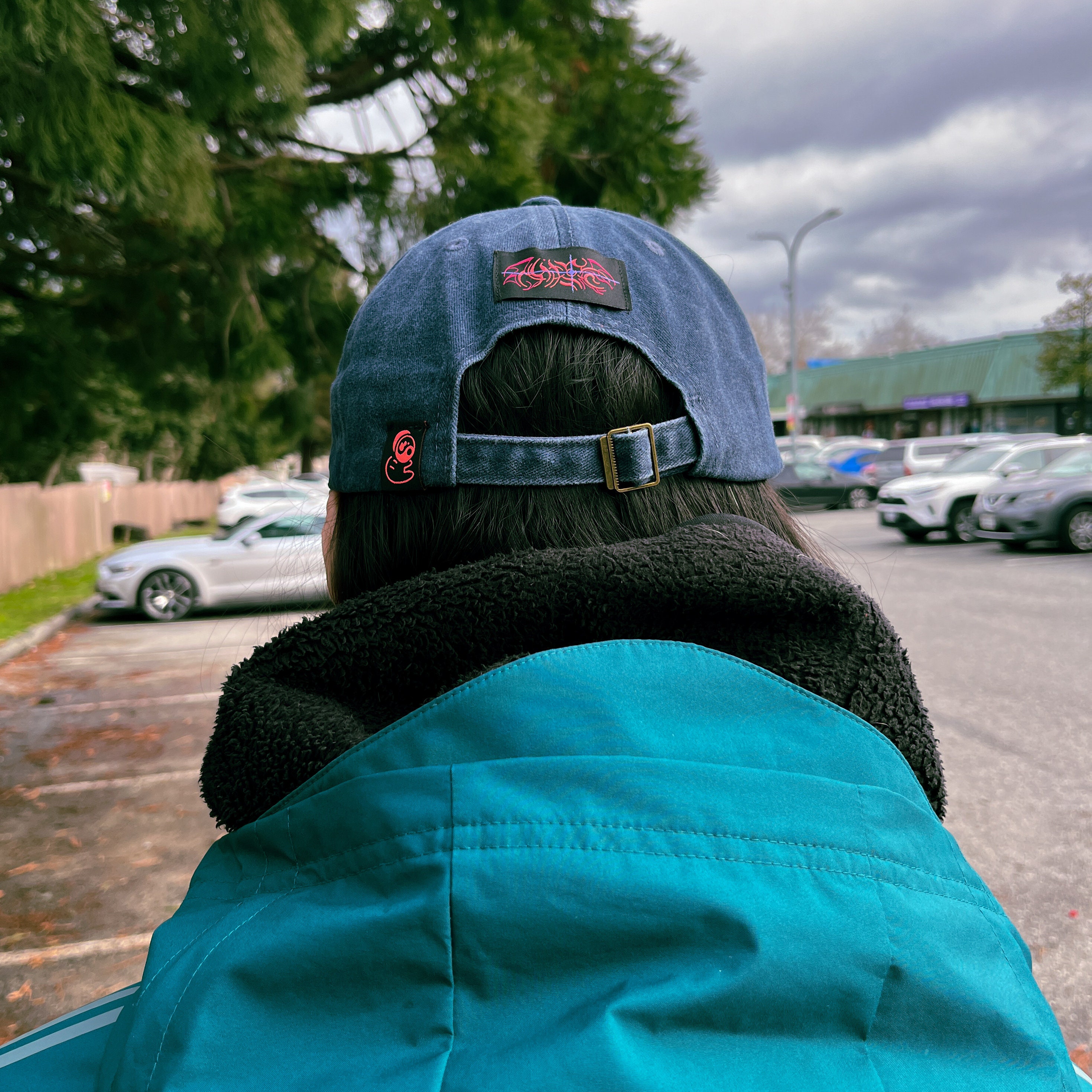 キャップ GATHERLAZY Washed Damage Hour Cap Cream 24EP1CP004 Kubota Gear. Gray with Orange Tractor Patch Cap