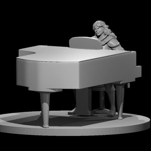 Half Orc Female Bard w/Piano