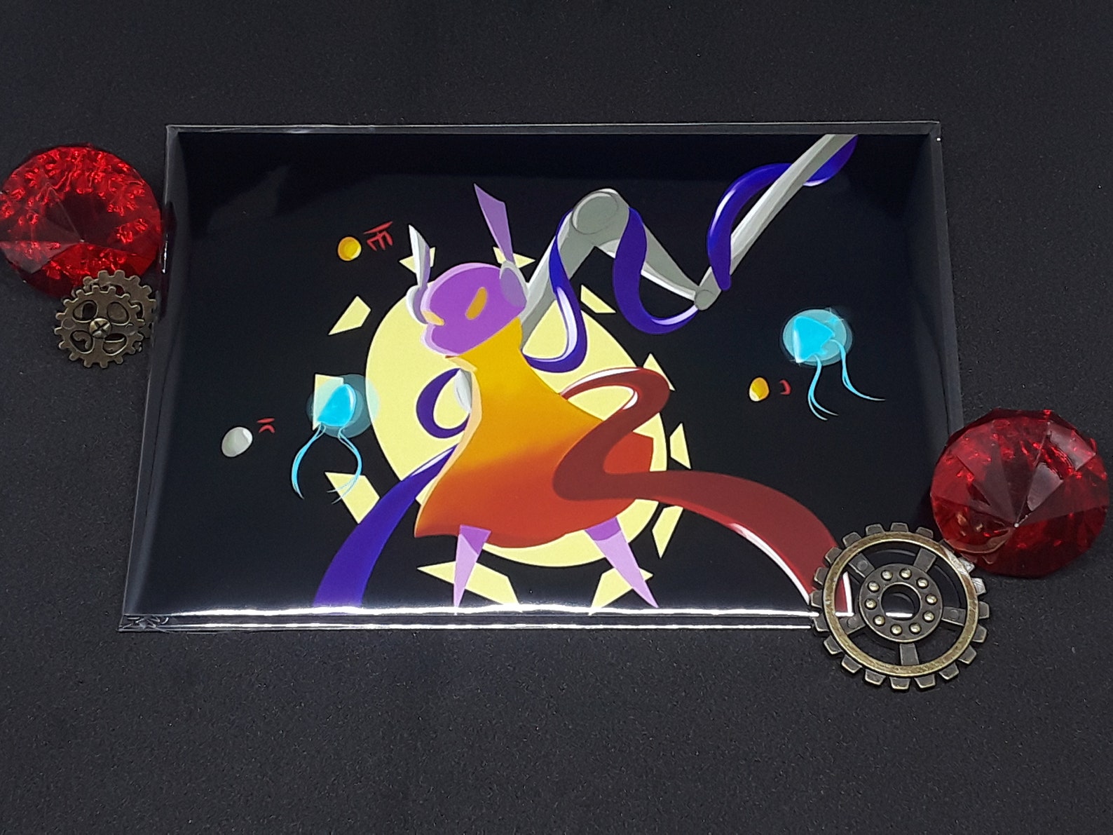 rain-world-video-game-five-pebbles-slugcat-vulture-4x6-etsy