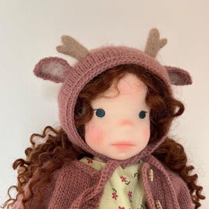 Cute Waldorf doll, Steiner doll, Natural doll, Textile doll, Handmade doll, Fabric doll