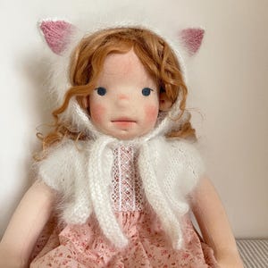Cute Waldorf doll, Steiner doll, Natural doll, Textile doll, Handmade doll, Fabric doll