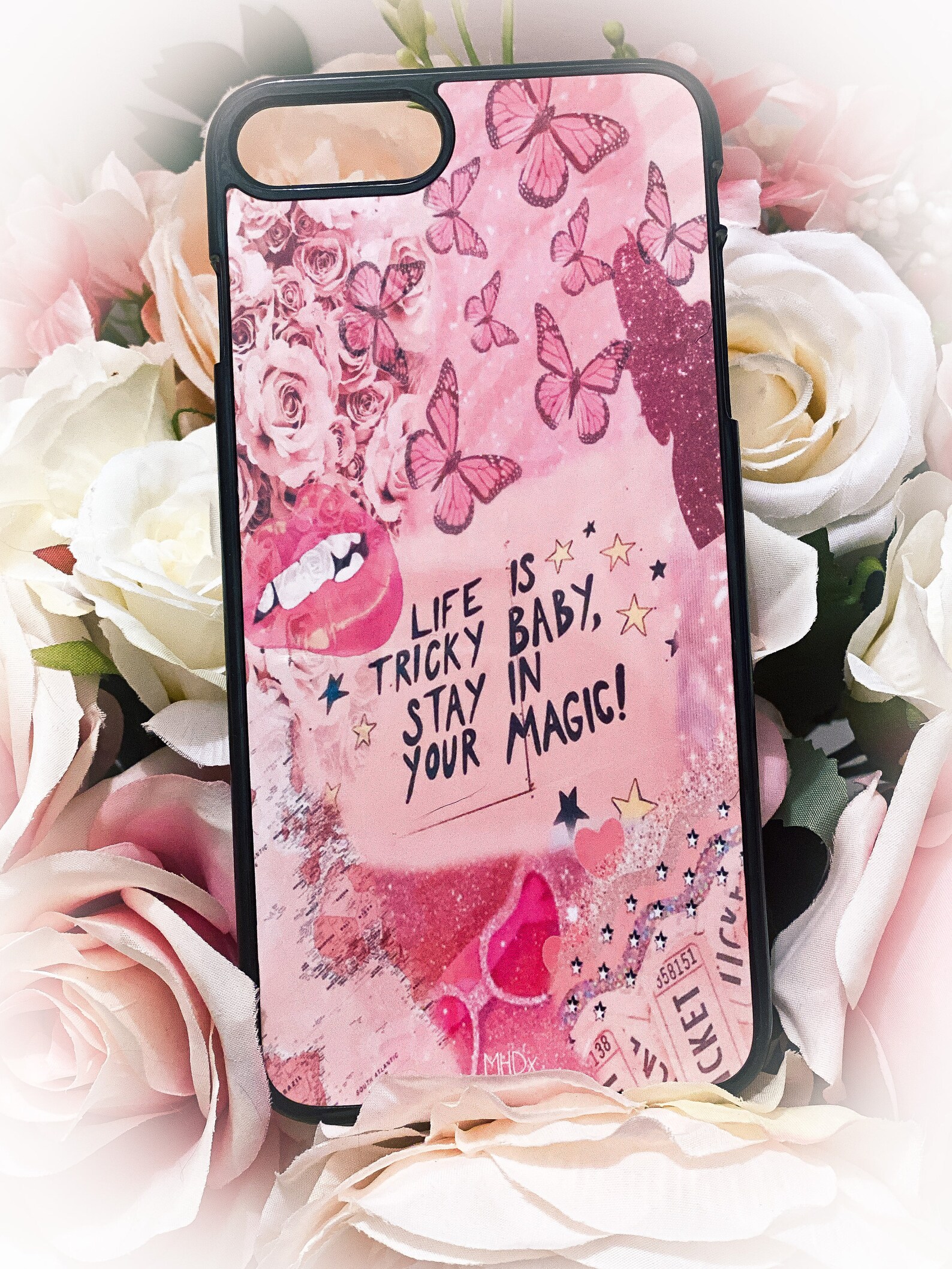 Pink Aesthetic 'Magic' Phone Case Etsy