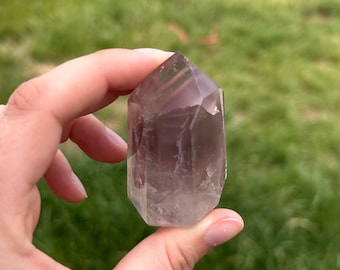 Bright Pink Lithium Quartz Tower | High Frequency Brazilian Lithium Quartz | Pink Phantom Bahia Quartz