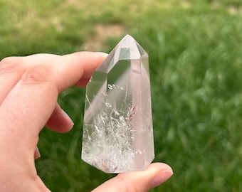 Pink Lithium Phantom Quartz Tower | Heart Chakra Crystal