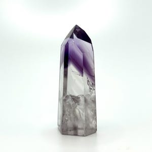 High Quality Bahia Phantom Amethyst Point  |  Amazing Clarity High Vibration Amethyst Crystal Tower Brazil