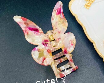 Exquisito clip de garra de pelo grande, barrette francés, acetato de celuloide, garra de pelo tortuga, clip de pelo de acetato, accesorios para el cabello para su