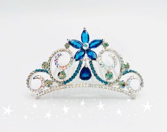 Rhinestone Crown combs, Tiara pearl Crown Hairpiece, Bridal Prom Bridesmaid Quinceanera Party Birthday Princess Children Flower Girl comb