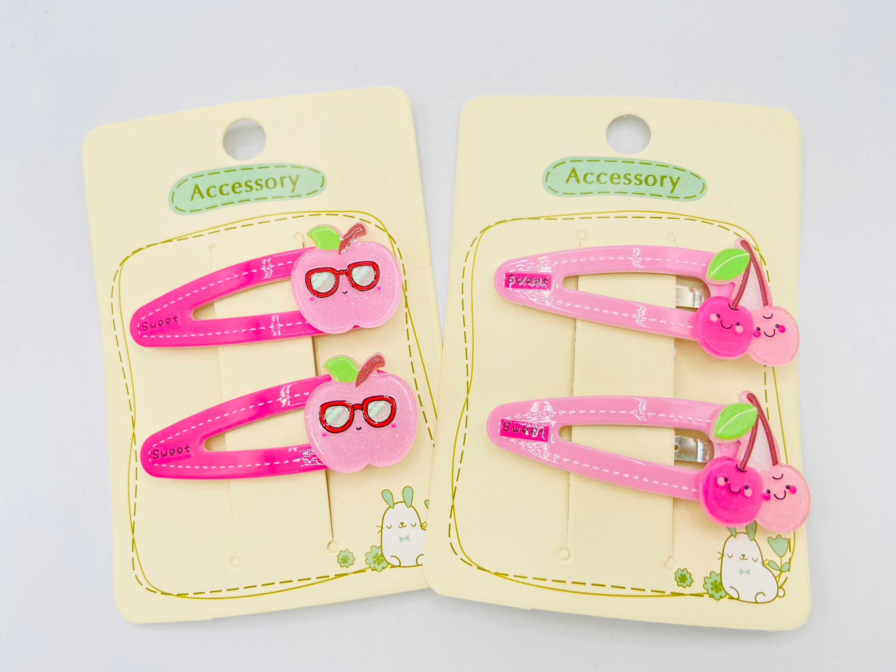 Acrylic Hair Clips Cute Fruit Designs Hair Clips Drinks Hair Etsy