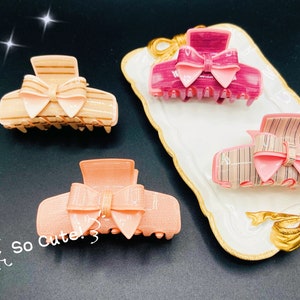 Exquisite Large Hair Claw Clip, French Barrette, Celluloid Acetate, Tortoise Hair Claw, Acetate Hair Clip, Hair Accessories for Her