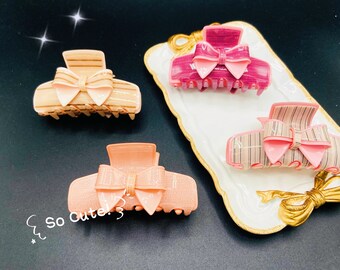 Exquisito clip de garra de pelo grande, barrette francés, acetato de celuloide, garra de pelo tortuga, clip de pelo de acetato, accesorios para el cabello para su