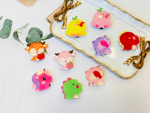 Super Adorable Acrylic Hair Clips , Cute Reindeer Hair Clips  display picture 1