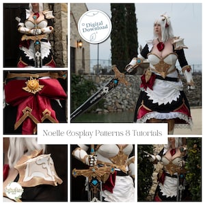 Noelle Cosplay Patterns and Tutorials | PDF digital patterns for Cosplay, 32-page instructions, 3D Print Files for Cosplay