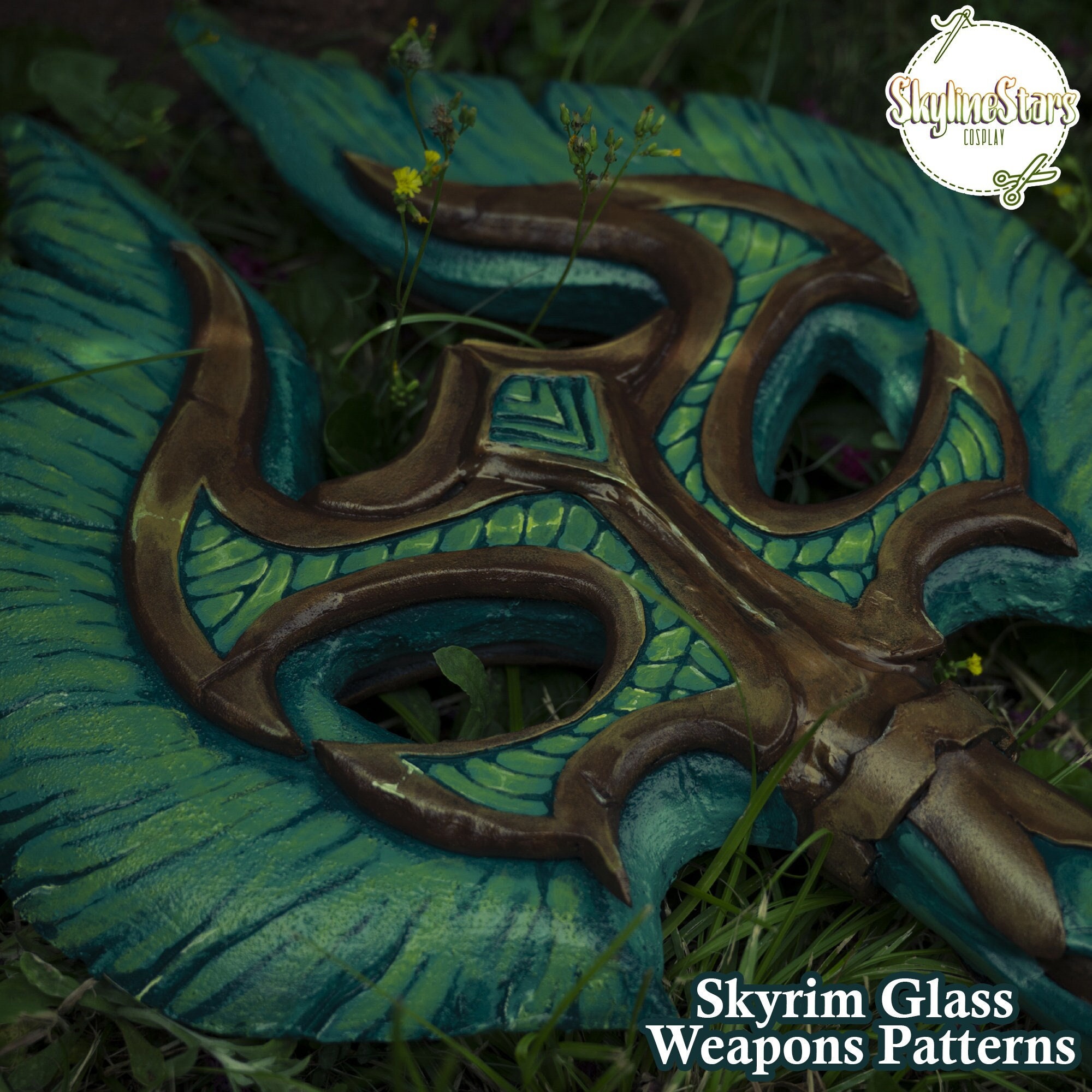 Skyrim Glass Weapons Pattern Pack PDF Digital Blueprint for Cosplay