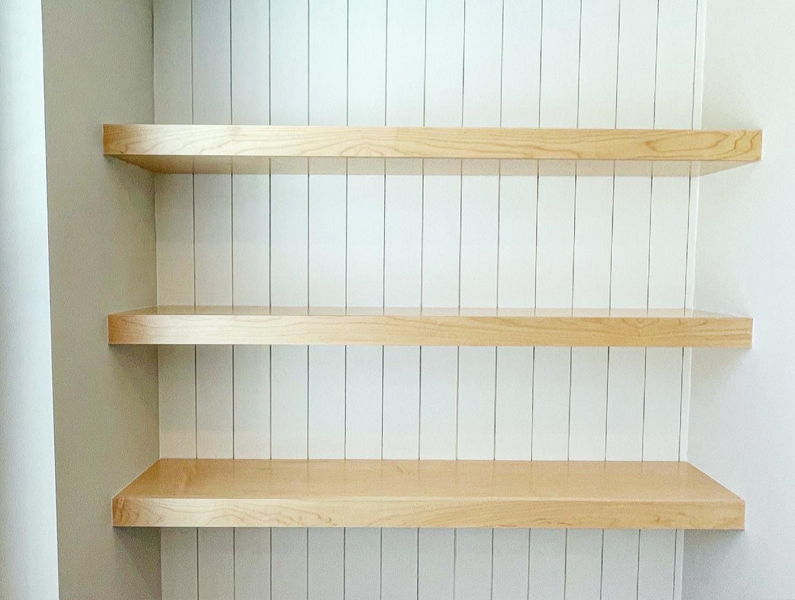 3 Maple Shelf Floating Shelf Maple Shelf Wood Shelf Etsy