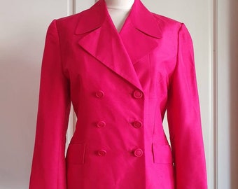 Pink silk blazer