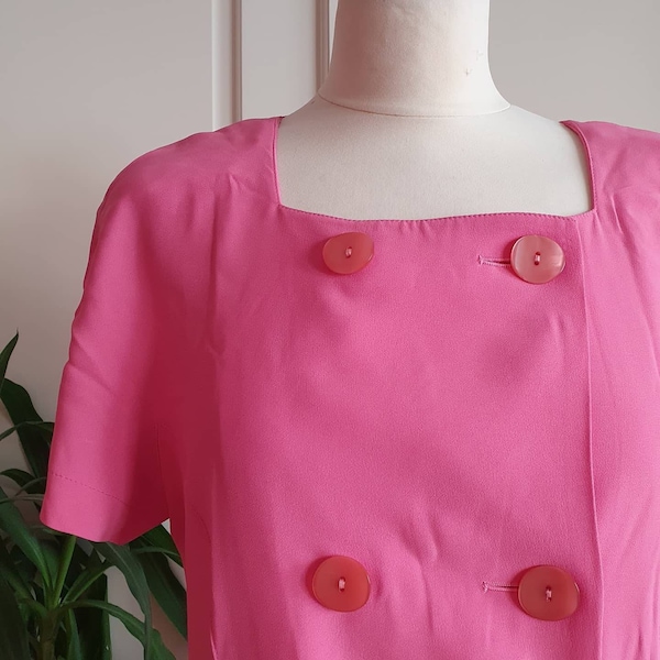 Vintage designer Guy Laroche sweet pink dress
