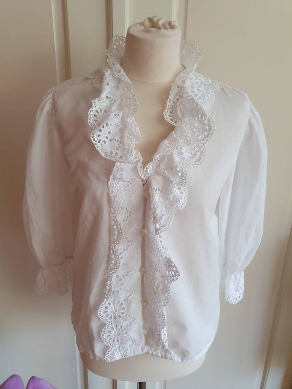 Vintage folklore blouse - image 1