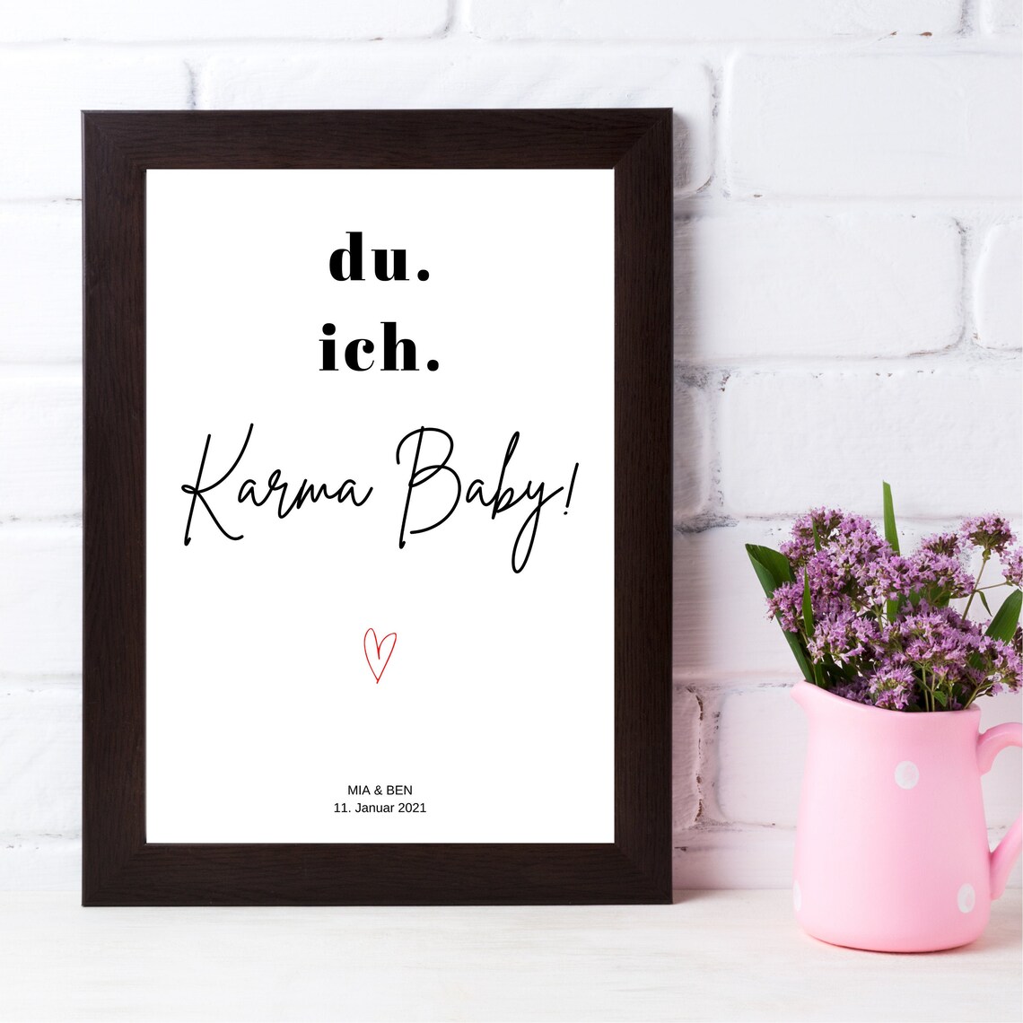Art print you. I. Karma Baby A4 Etsy