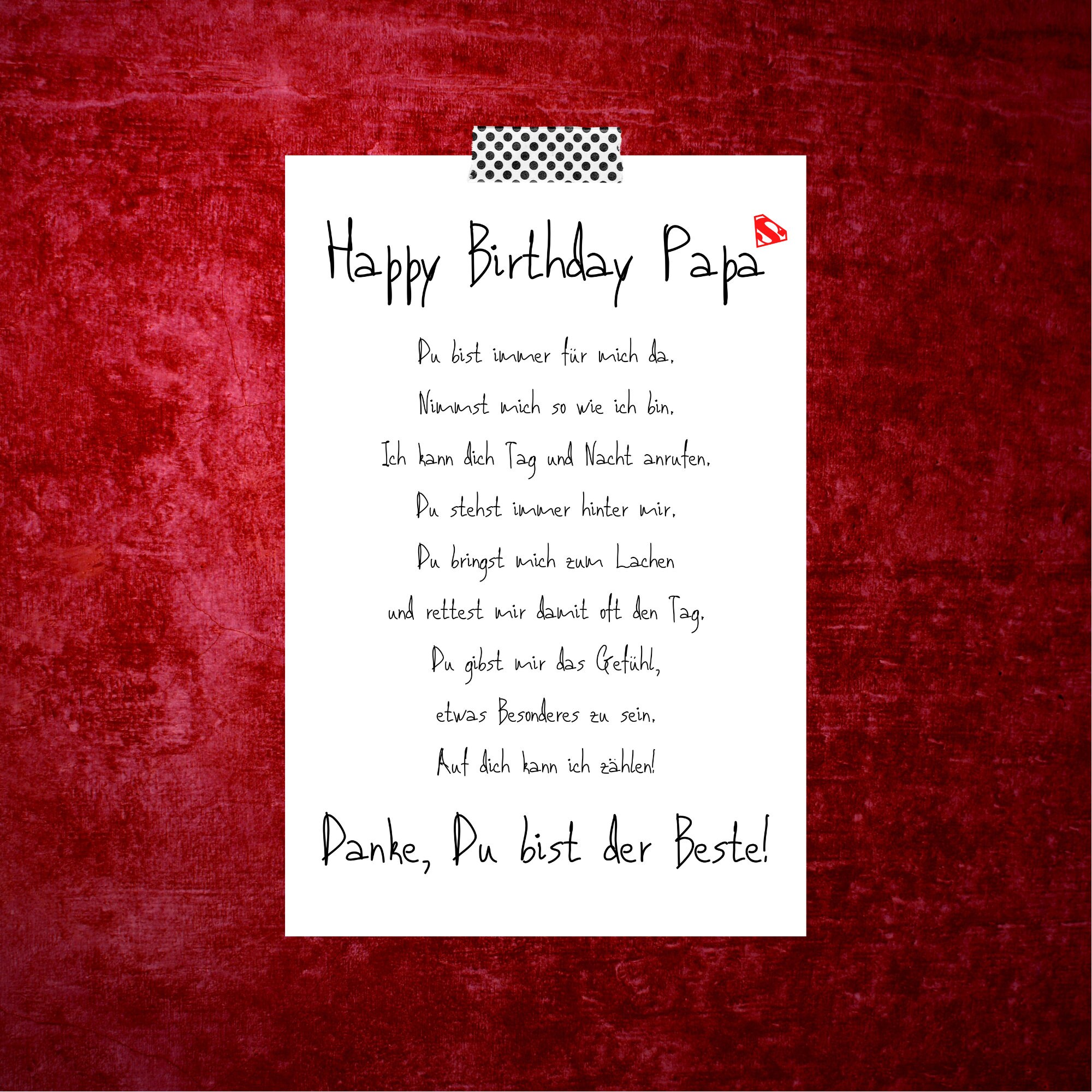 Geburtstagskarte Postkarte Grußkarte Geschenkkarte Papa ist Etsy.de