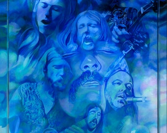 Allman Brothers Tribute Painting Print