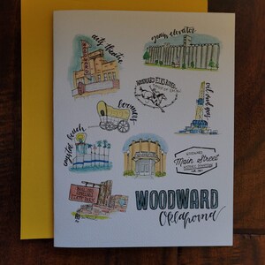 Conjunto de cartões comemorativos Woodward, OK