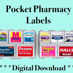 Pocket Pharmacy Labels - over 100