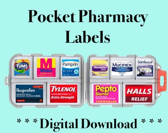 Pocket Pharmacy Labels - over 100