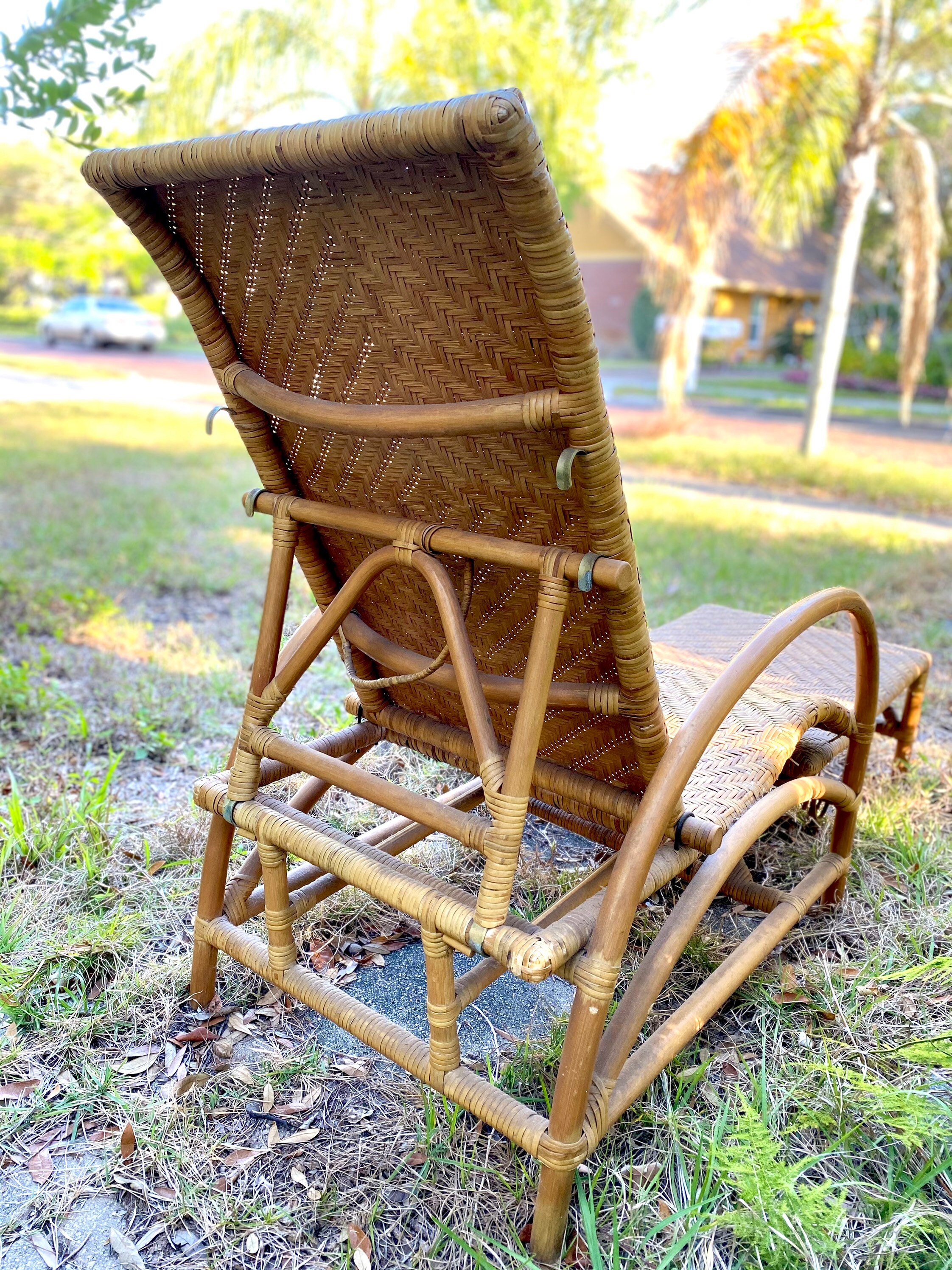 1920s Toda la silla de vapor natural reclinable lounge con | Etsy