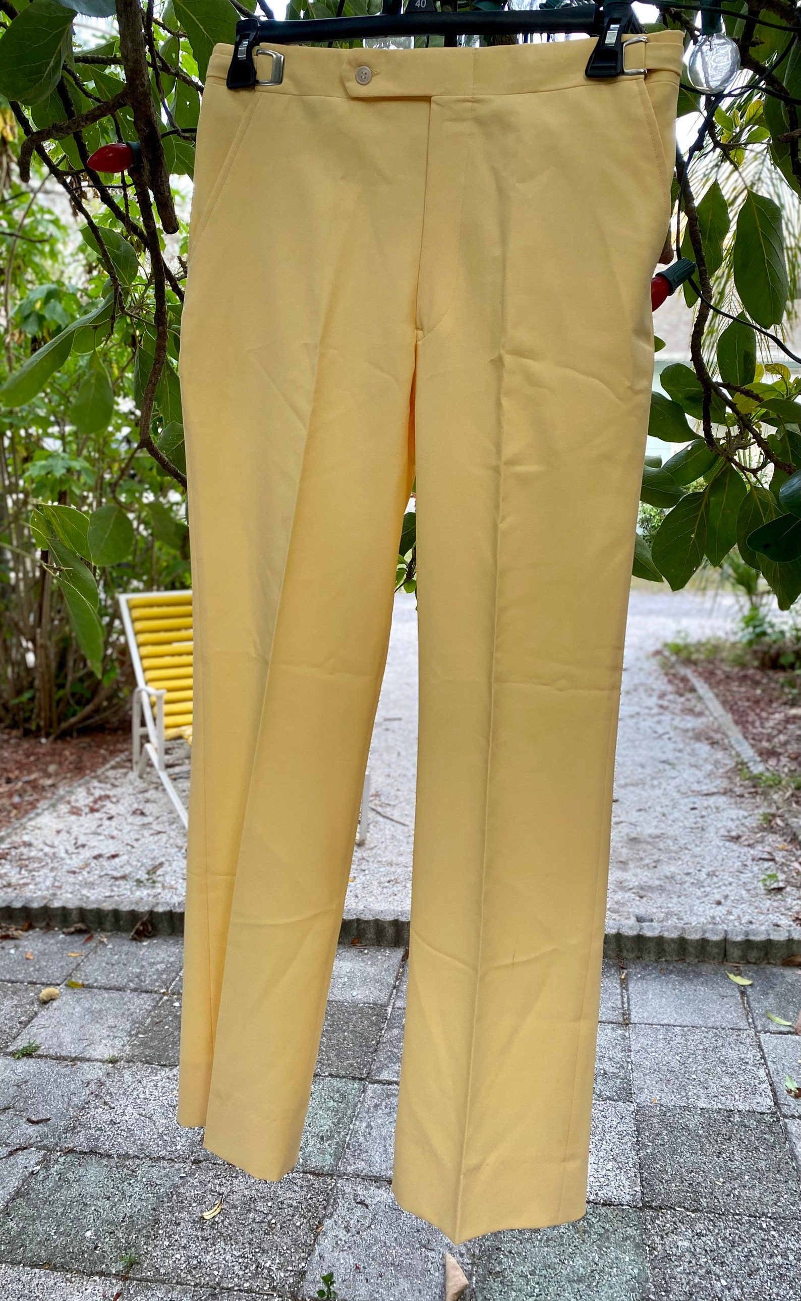 1960s Mr. Golf Buttercup Yellow Polyester Mens Golf Pants Etsy
